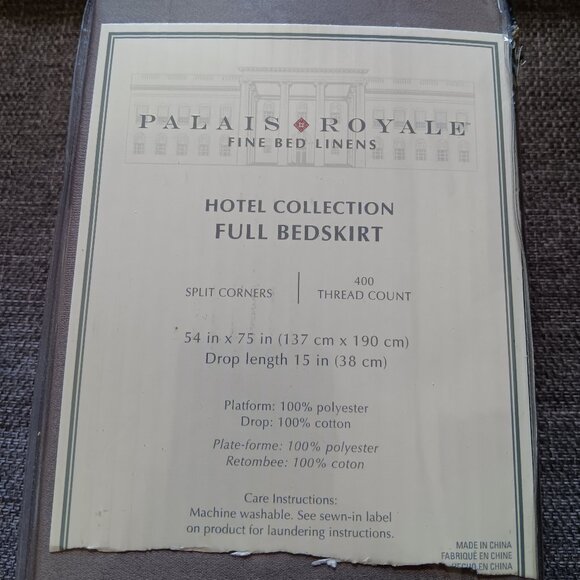 Palais Royale Hotel Collection Bed Skirt - Picture 6 of 10